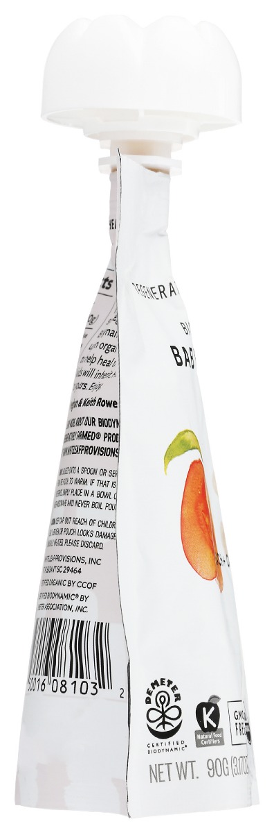 Picture of White Leaf Provisions KHCH00392486 3.17 oz Peach & Oat Baby Food