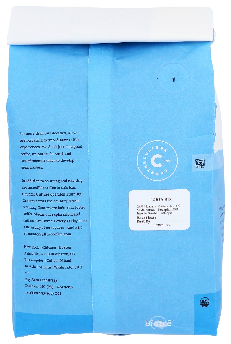 Picture of Counter Culture KHRM00379738 24 oz Forty Six Whole Bean Coffee