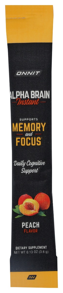 0.13 oz Alpha Brain Pocket - Peach