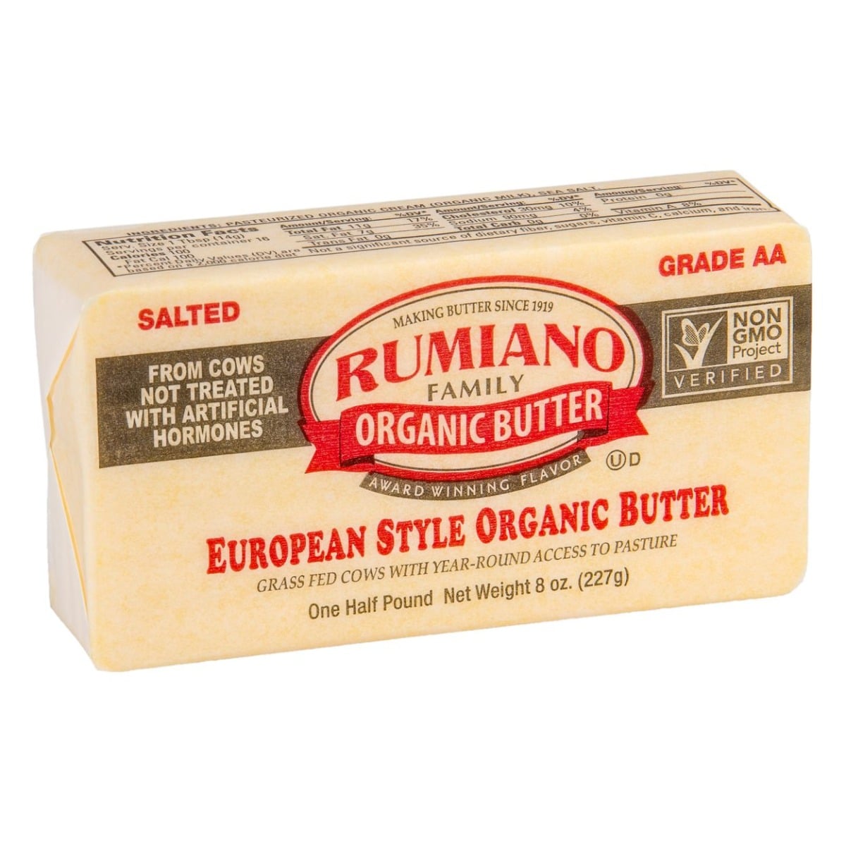 KHFM00308537 8 oz Organic Salted Butter