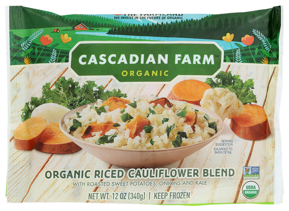 Cascadian Farm Organic Riced Cauliflower Blend with Roasted Sweet Potatoes & Kale