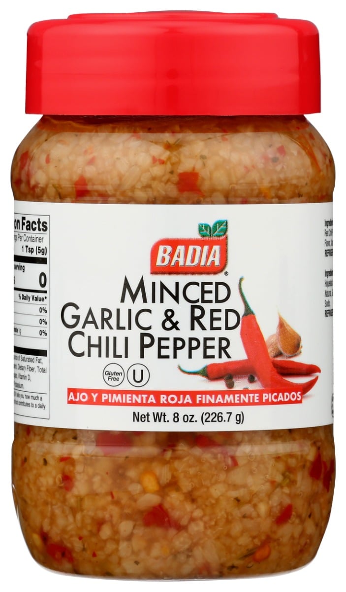 UPC 033844002350 product image for KHLV00397485 8 oz Garlic Minced Red Chili Spice | upcitemdb.com