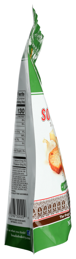 Picture of Boudin Sourdough KHRM00329612 6 oz Asiago Garlic Crisps Bread