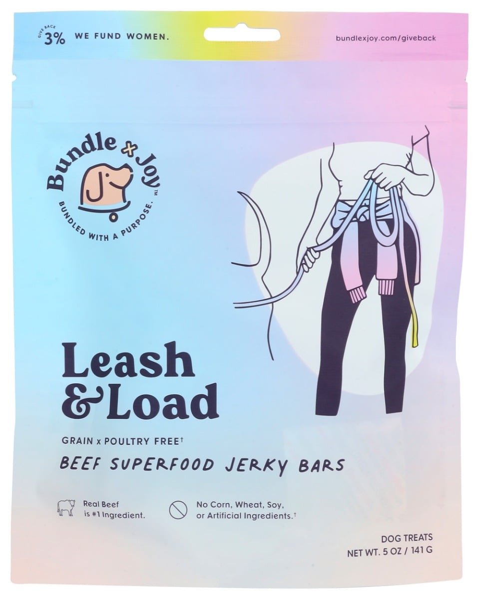 KHCH02203494 5 oz Leash & Load Beef Jerky Superfood Bars for Pets