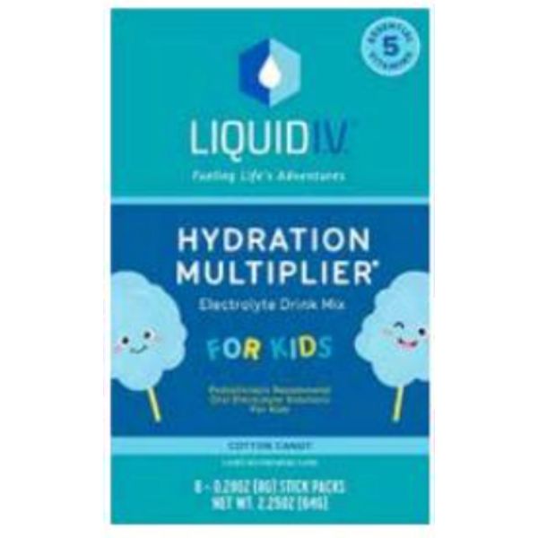 2.25 oz Kids Cotton Candy Electrolyte Drink Mix - 8 Count