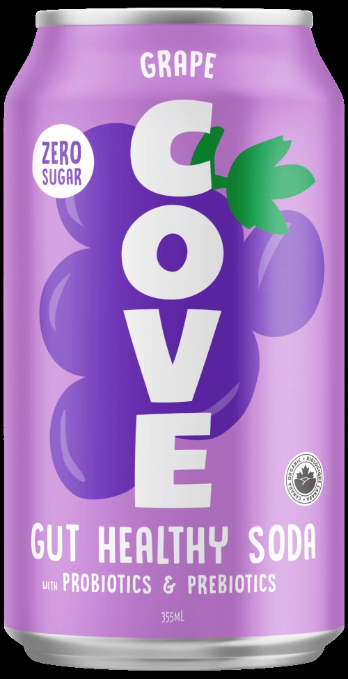 12 fl oz Gut Healthy Grape Soda