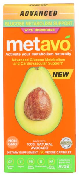 Metavo, Advanced GLP-1 Glucose Metabolism Support, 90 Veg Caps