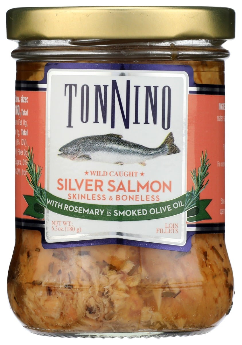 6.03 oz Silver Salmon Fillets with Rosemary in Olive Oil
