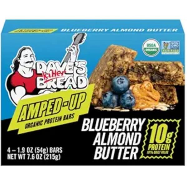 UPC 013764001336 product image for KHLV02207298 7.6 oz Amped Up Blueberry Almond Butter Organic Protein Bars | upcitemdb.com