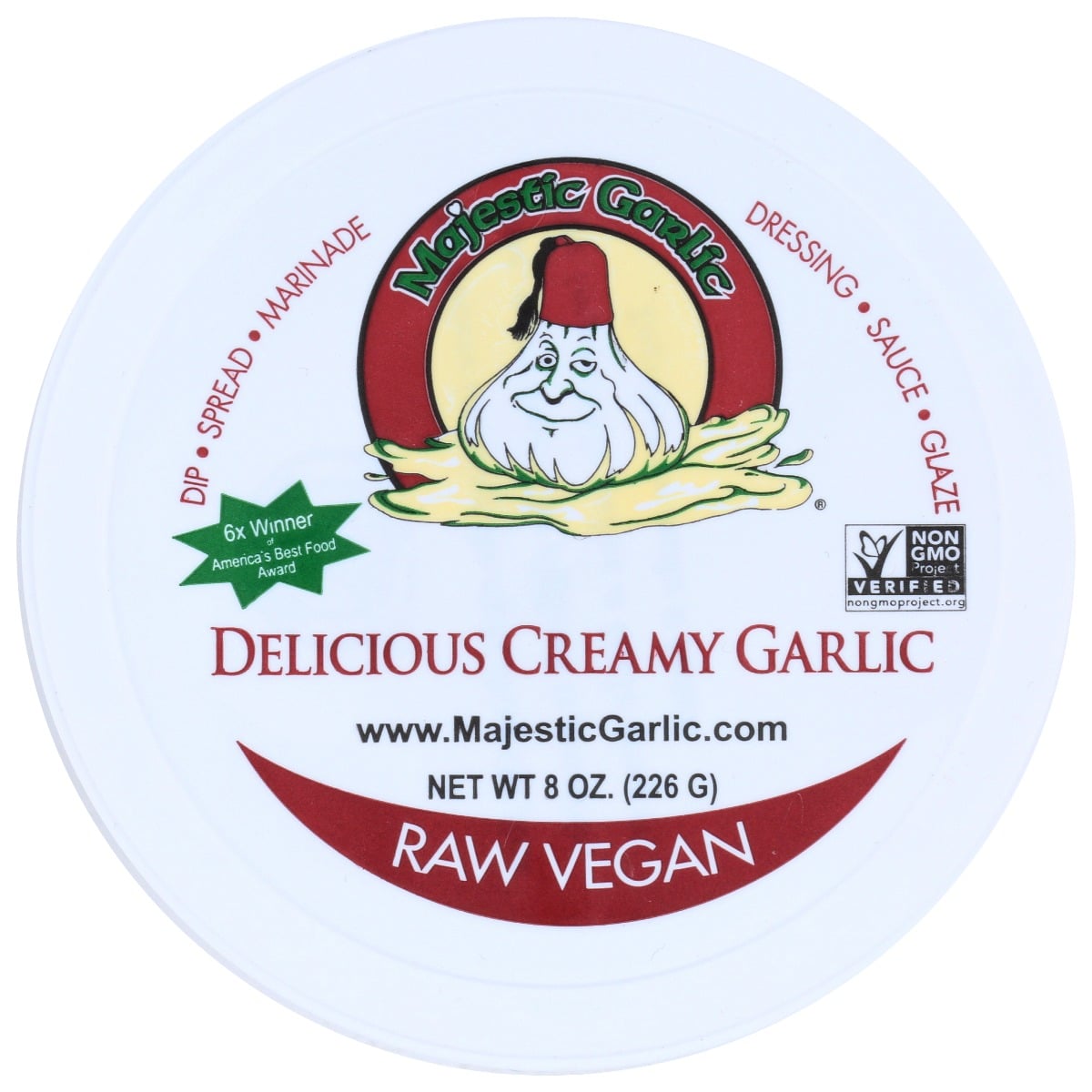 KHCH00369184 8 oz Garlic Raw Original Spread Dip