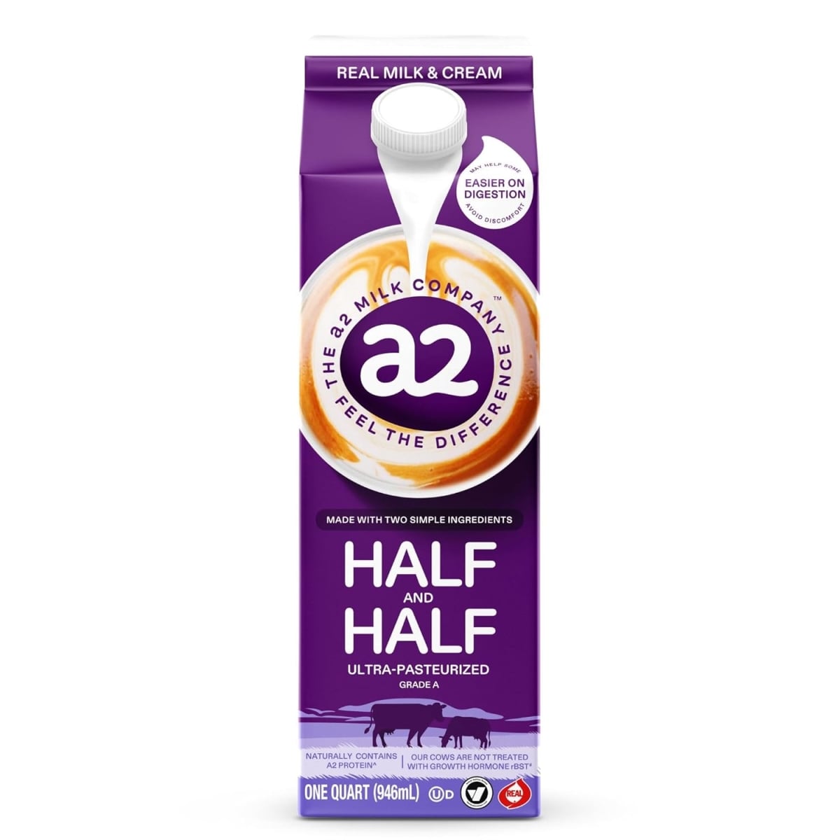 32 oz Half & Half Milk & Cream