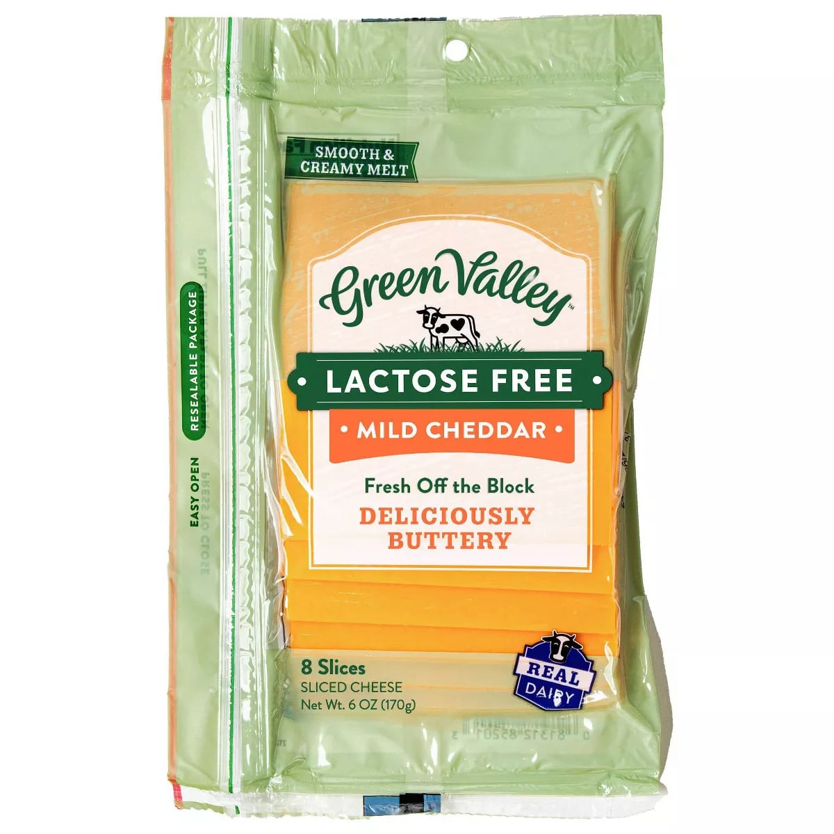 KHCH00392792 6 oz Lactose Free Mild Cheddar Sliced Cheese