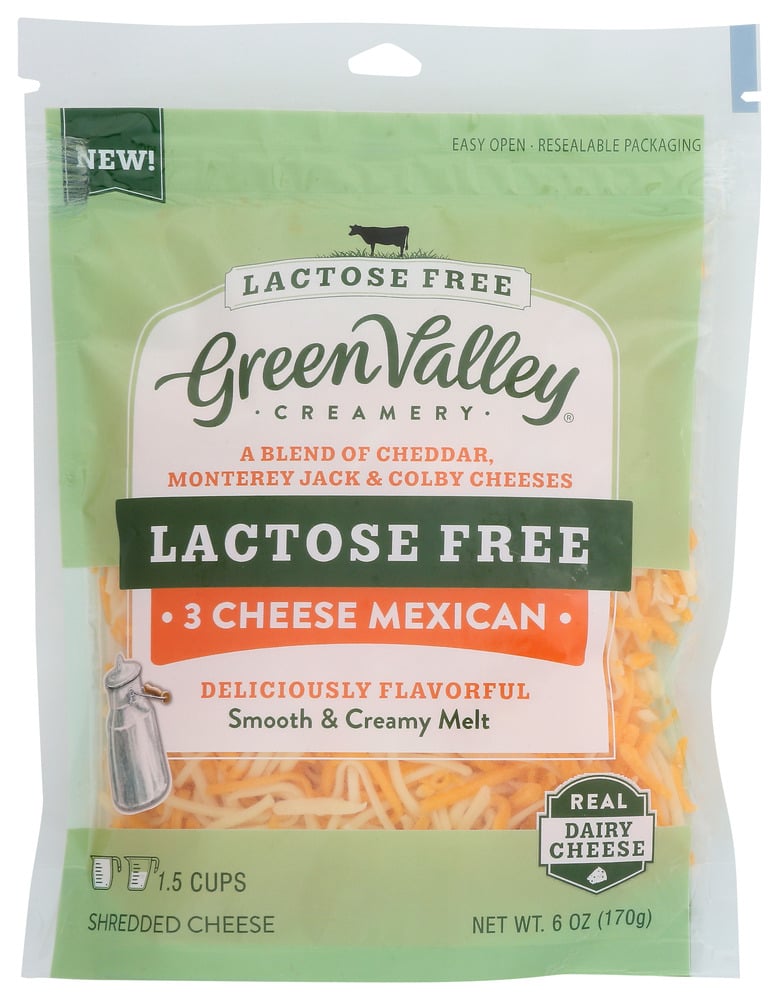 KHCH00392789 6 oz Lactose Free 3 Cheese Mexican Shredded Cheese