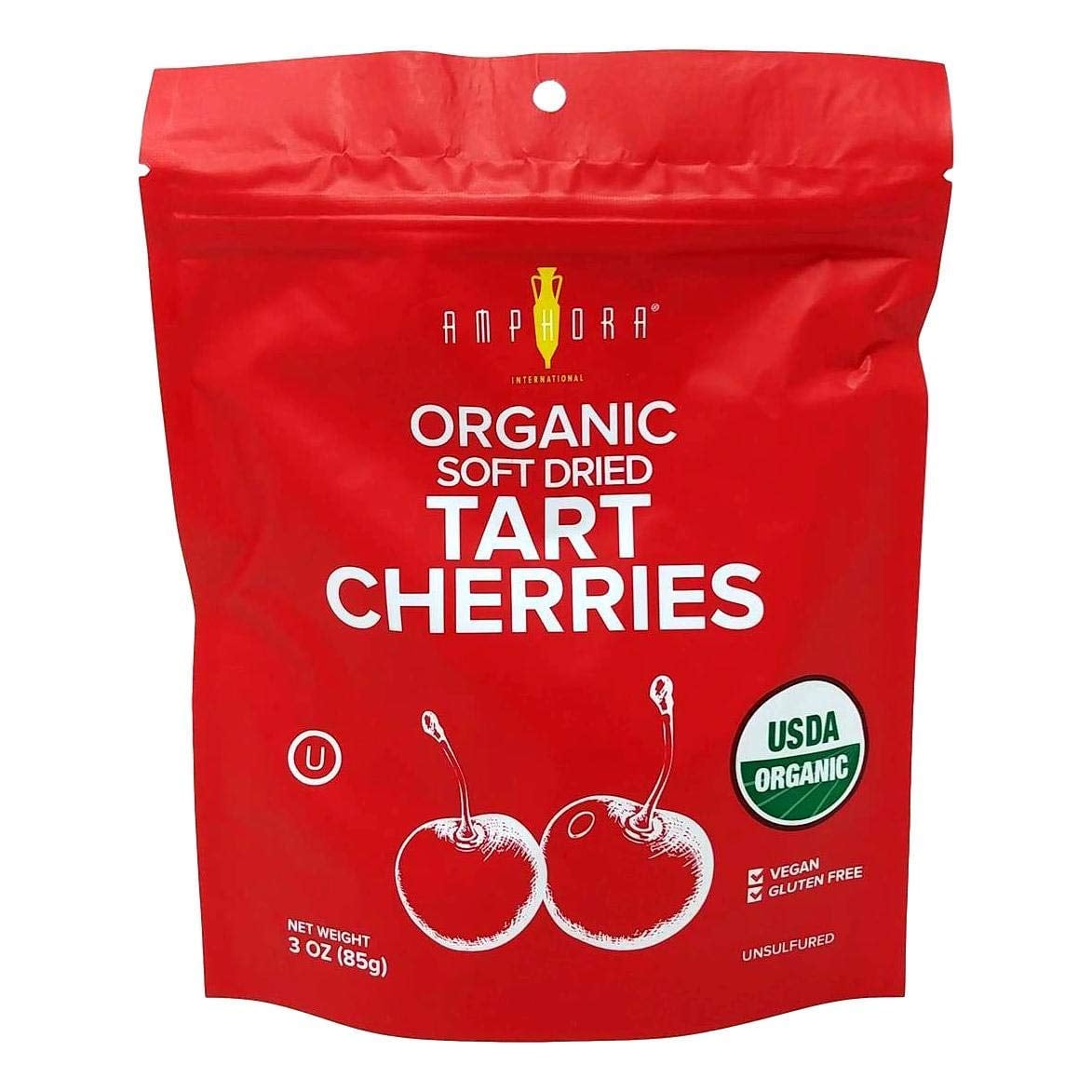 Amphora 3 oz Organic Soft Dried Tart Cherries