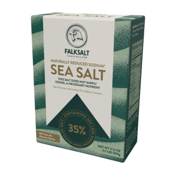 KHLV02411704 17.6 oz Sea Salt with Less Sodium