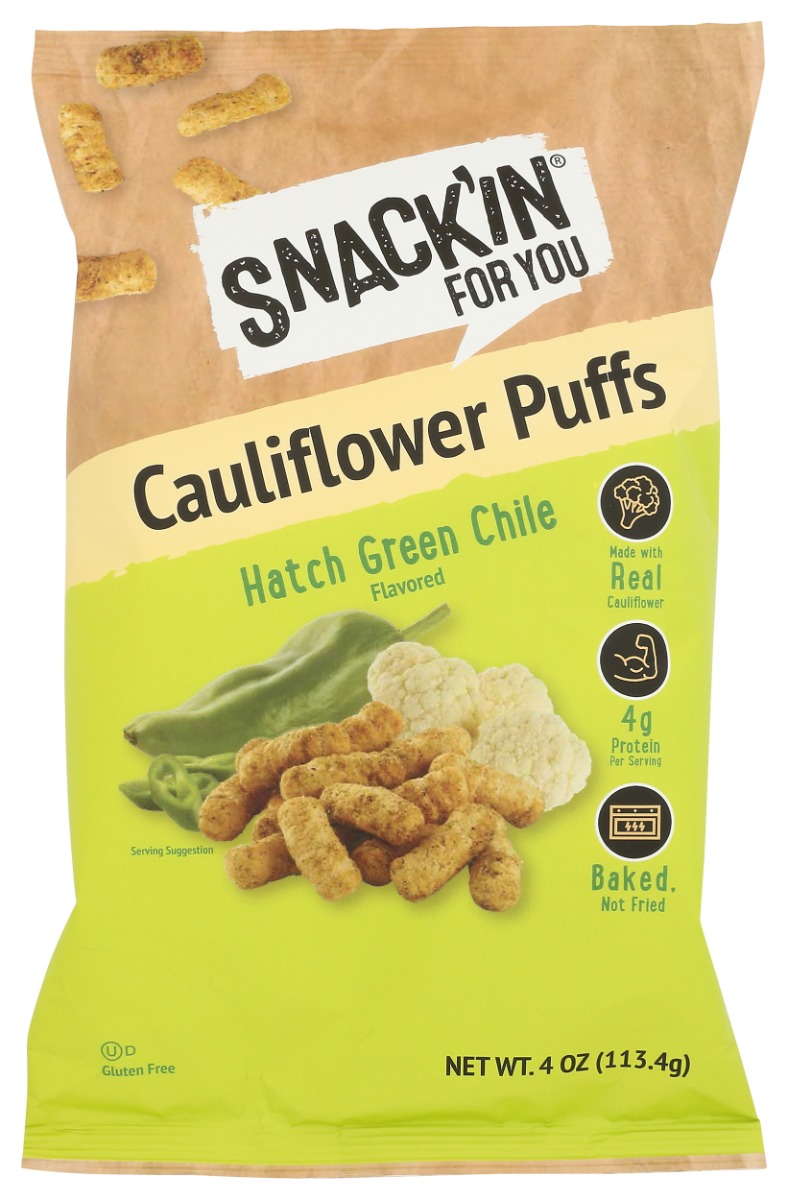 4 oz Cauliflower Hatch Green Chile Puffs Snacks