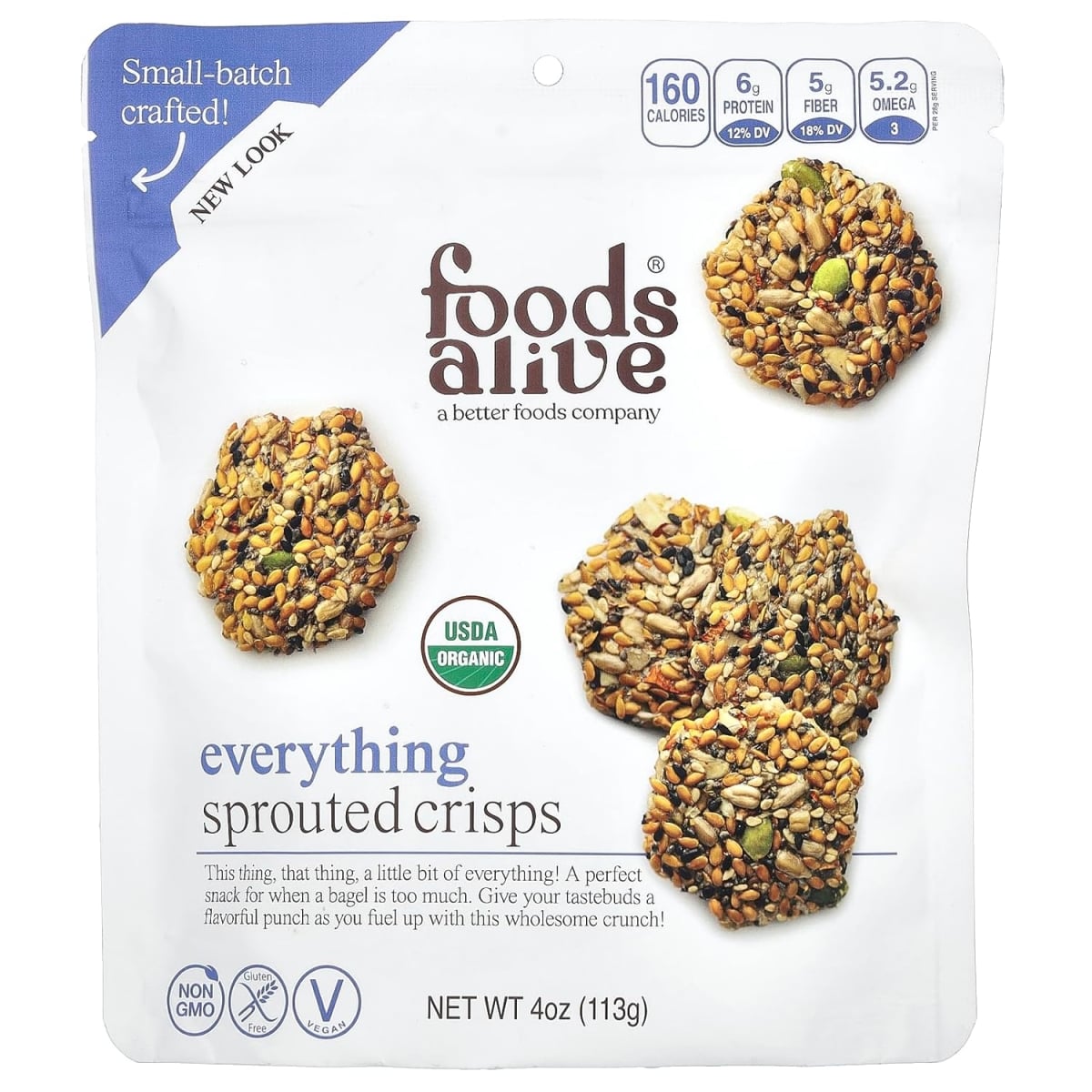 KHCH02319447 4 oz Organic Everything Sprouted Crisps - Pack of 6