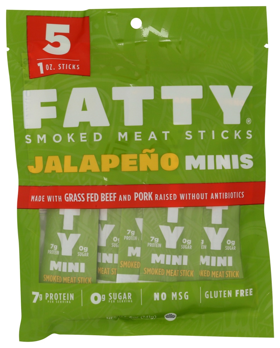 5 oz Smoked Meat Sticks Minis Jalapeno - 5 Piece