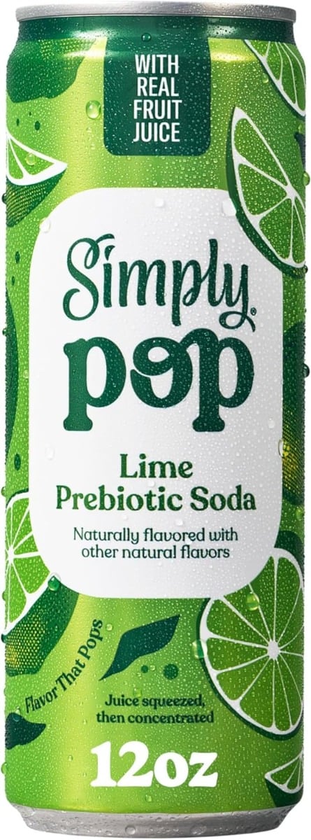 12 oz Lime Prebiotic Soda