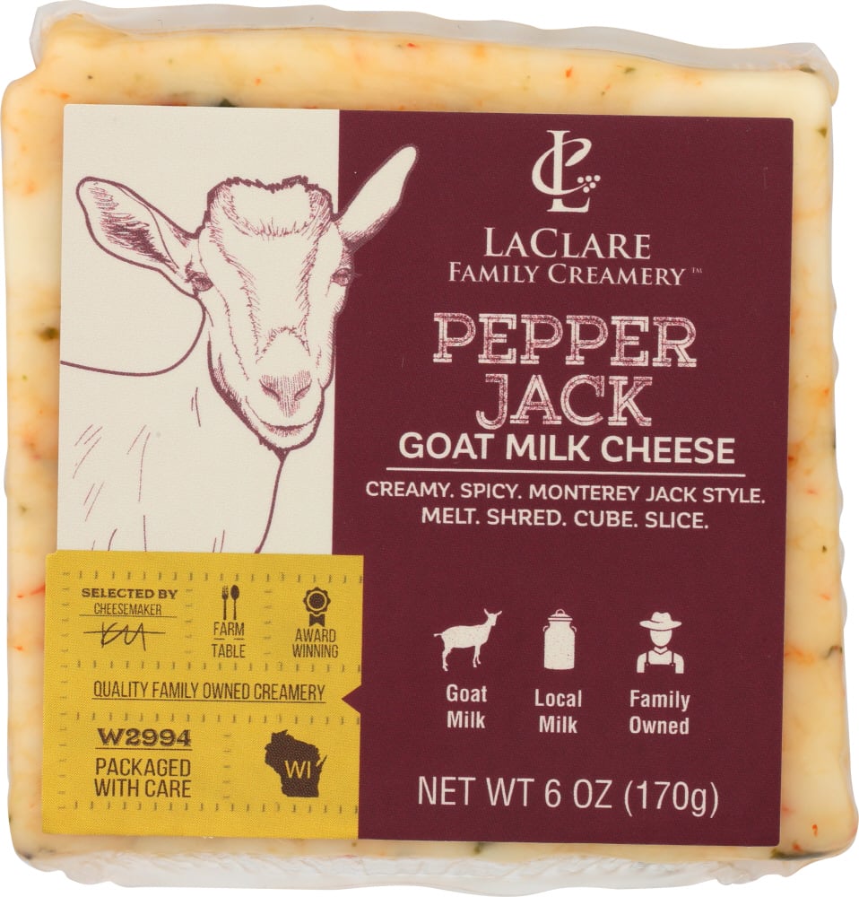 PEPPER JACK GOAT MILK CHEESE