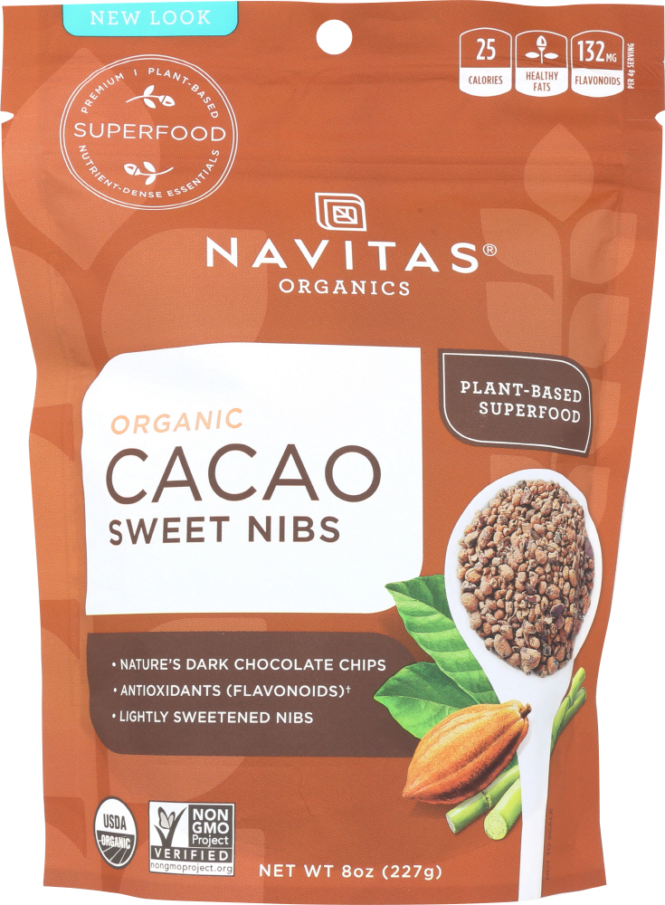 Khfm00329519 Organic Cocoa Sweet Nibs, 8 Oz