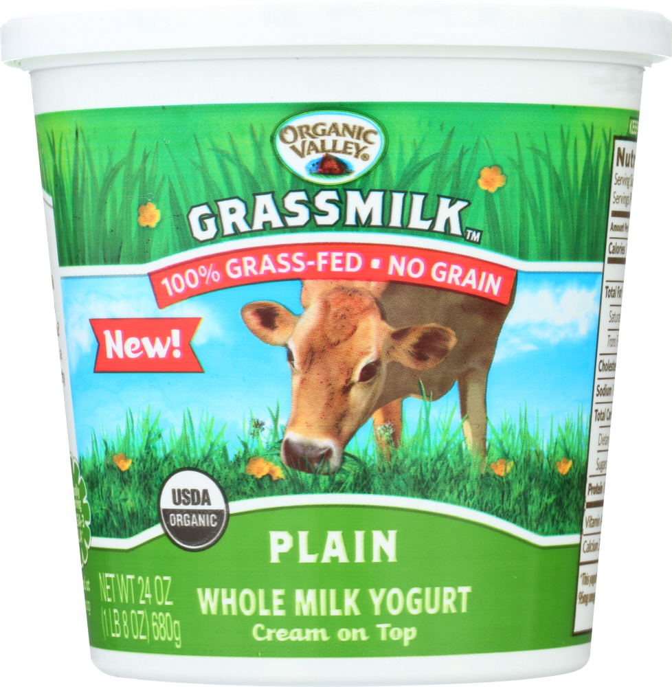 UPC 093966005585 product image for Organic Valley KHFM00268705 Grassmilk Plain Whole Milk Yogurt 24 oz | upcitemdb.com