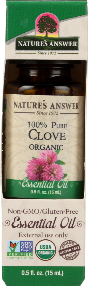 Natures Answer Khfm00938092 Organic Essential Oil 100 Percent Pure Clove, 0.5 Oz