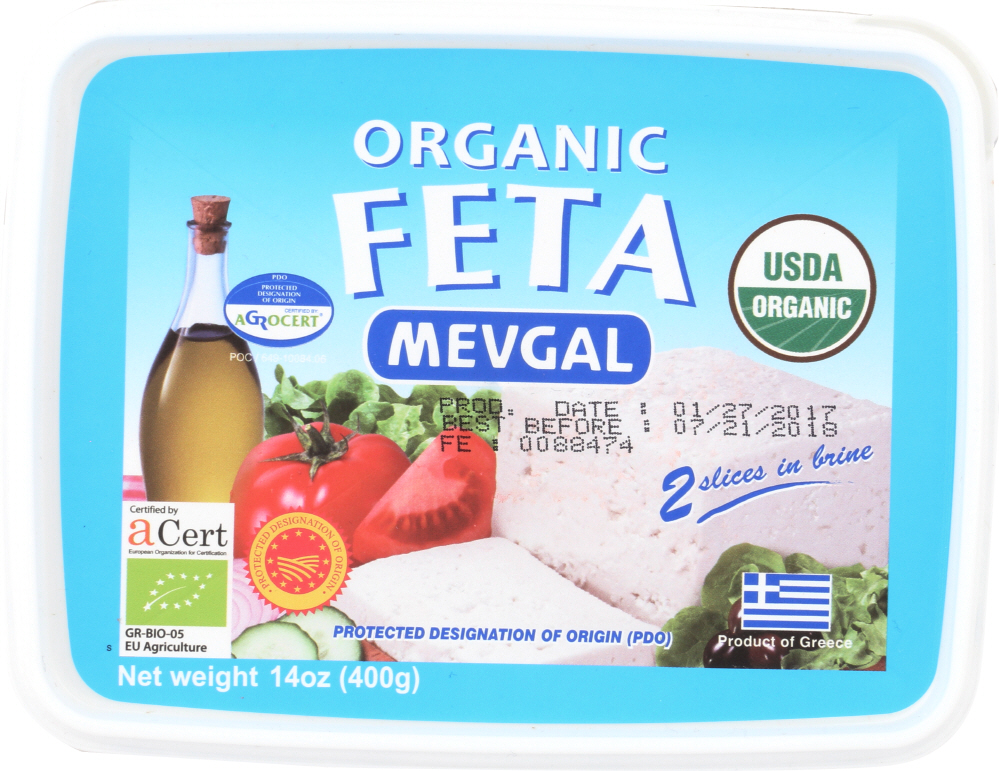 Mevgal Cheese Organic Feta 14 oz