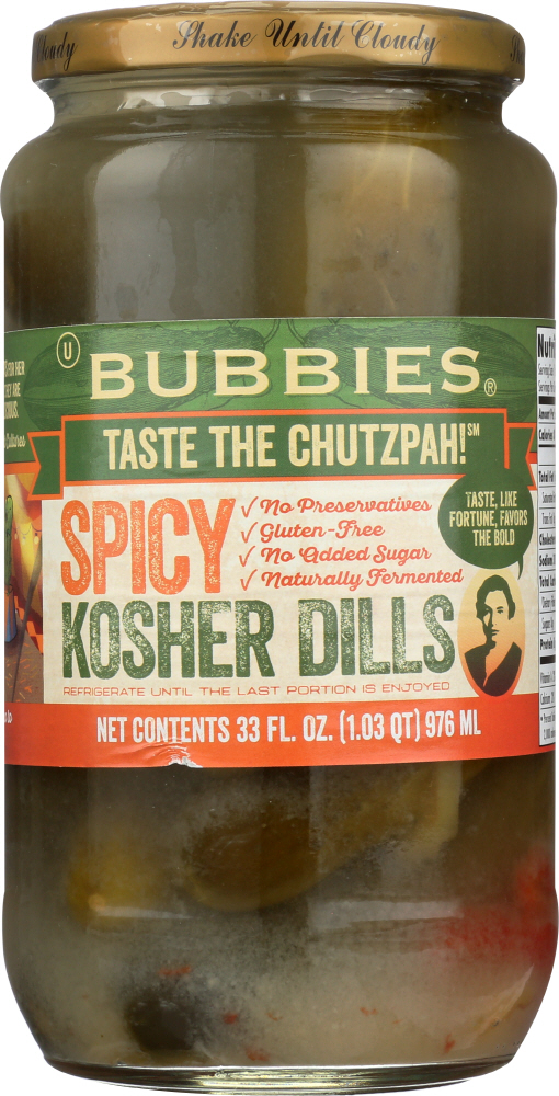 UPC 038261854360 product image for KHFM00297574 Pickle Kosher Dill Spicy - 33 oz | upcitemdb.com