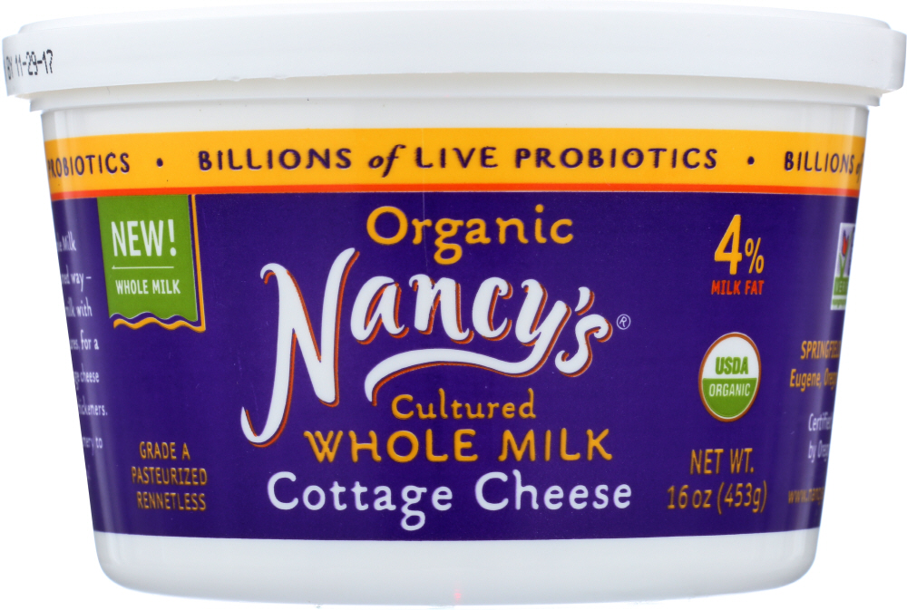 ORGANIC CULTURED WHOLE MILK COTTAGE CHEESE