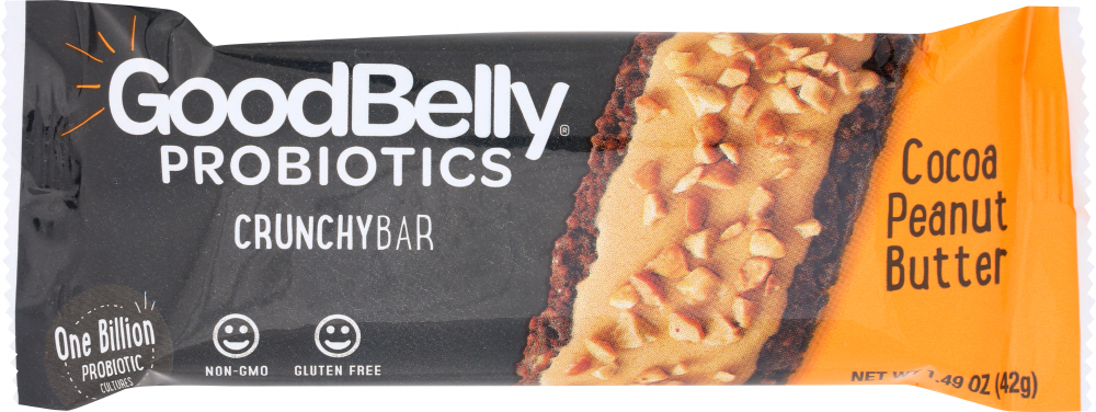GoodBelly Cocoa Peanut Butter Probiotic Bar