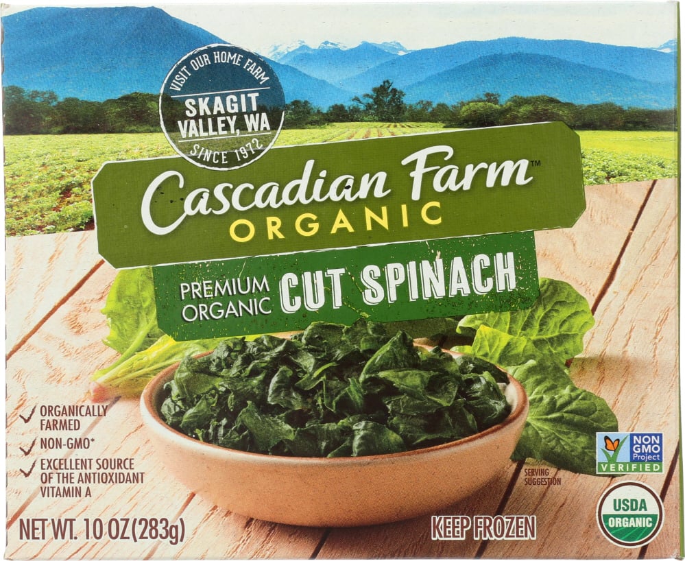 UPC 021908505077 product image for Cascadian Farm KHFM00211474 Cut Spinach - 10 oz | upcitemdb.com