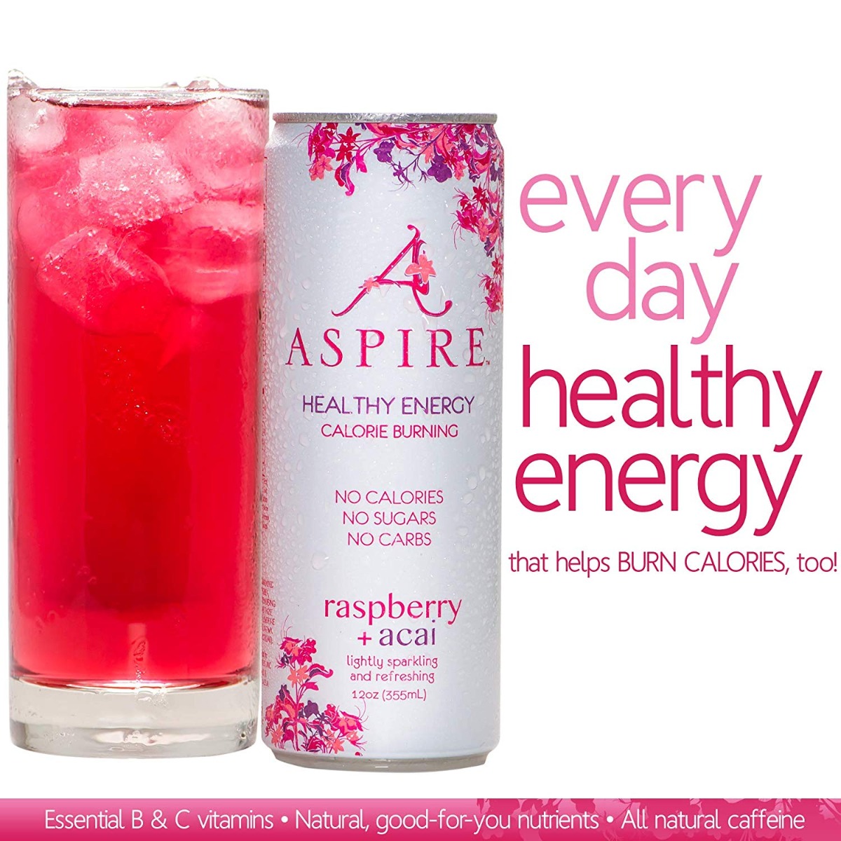 Khfm00314814 Raspberry Acai Healthy Energy Drink, 12 Fl Oz