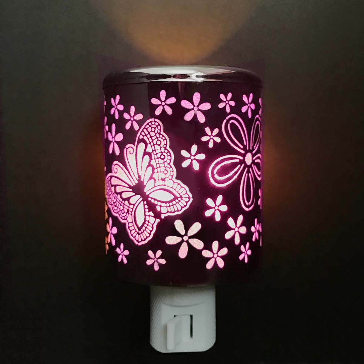 Nl 1076 Aluminum Crafted Led Night Light - Butterfly