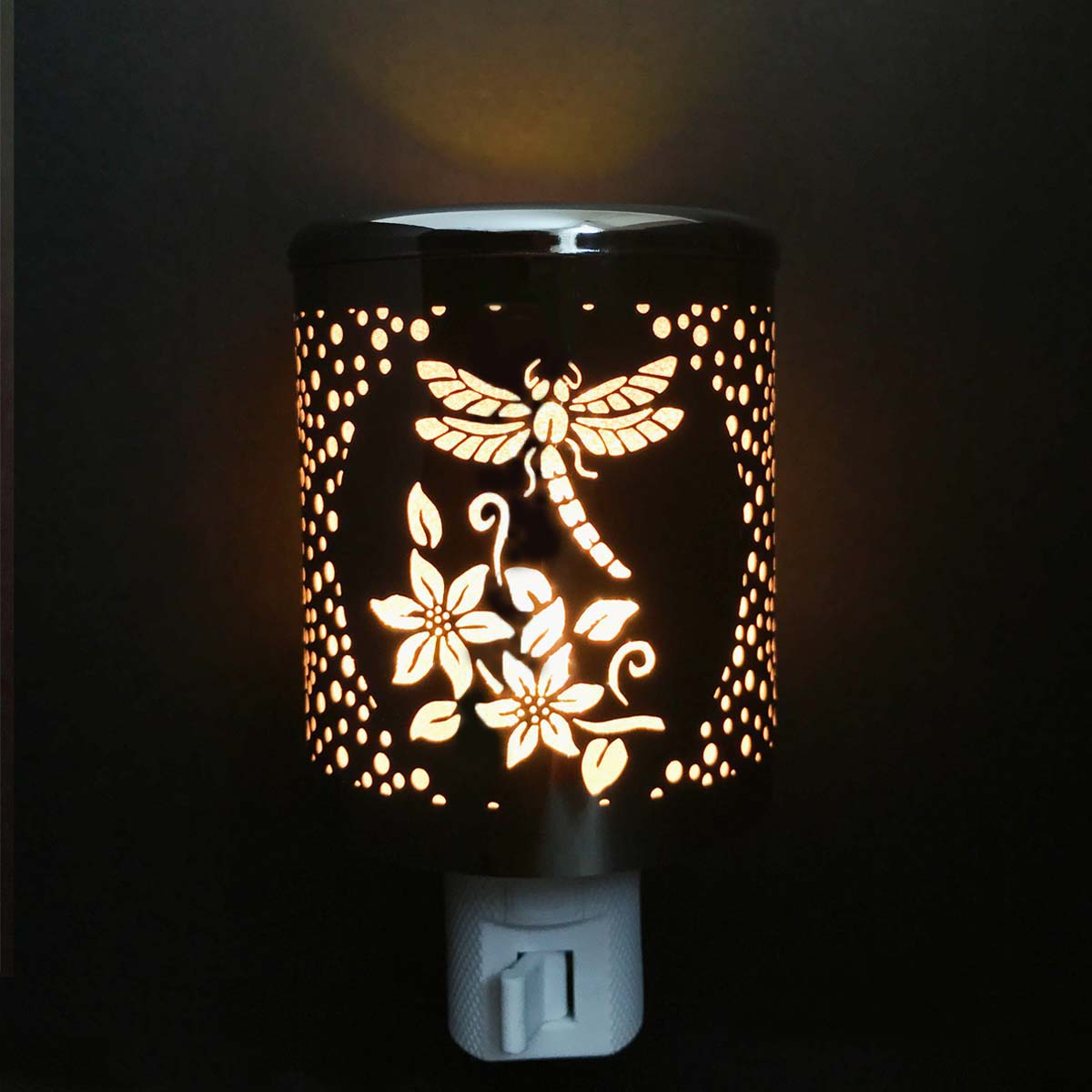 Nl 1110 Aluminum Crafted Led Night Light - Dragonfly