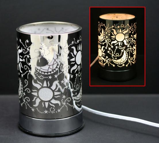 J1315 Aluminum Machine Crafted Touch Sensor Lamp - Silver Galaxy
