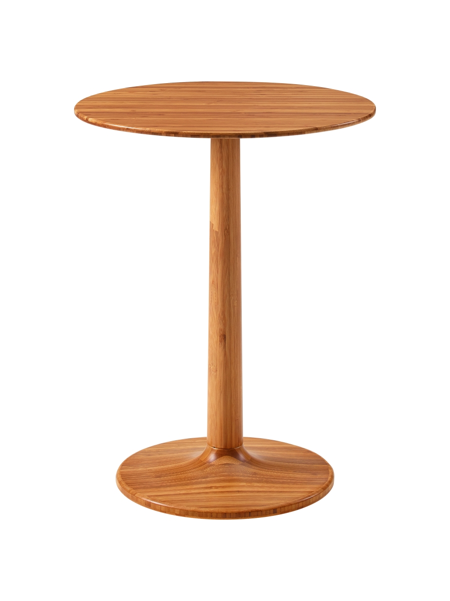 Gsl0001am Sol Side Table, Amber - Wood & Bamboo - 16 X 16 X 20.7 In.