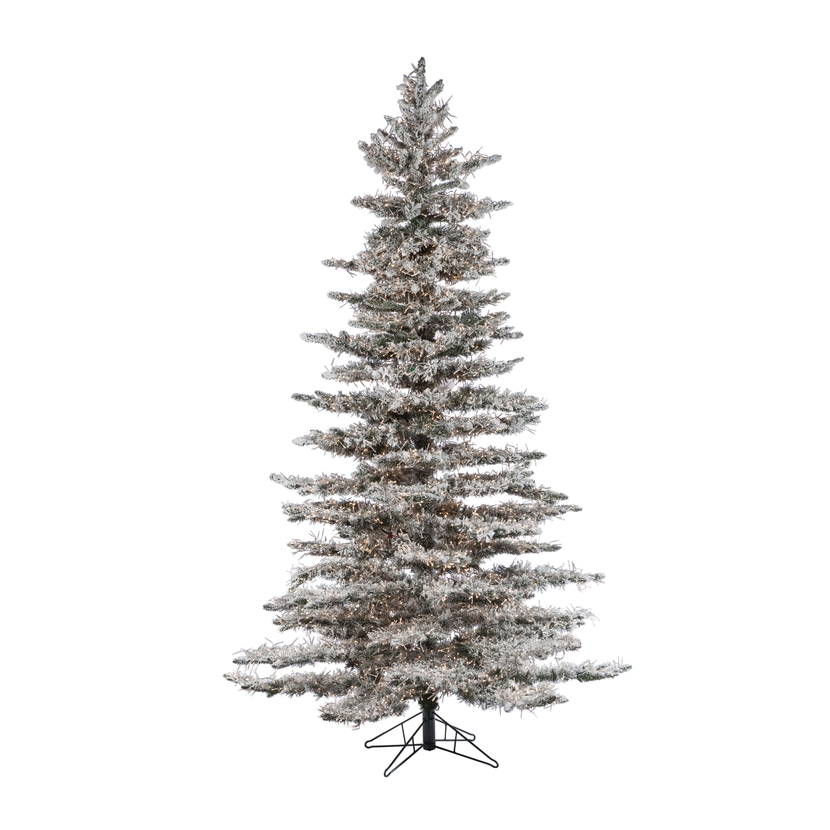 5869--75mlww 7.5 Ft. Pre-lit Flocked Wyoming Snow Pine With 6672 Led Micro Lights