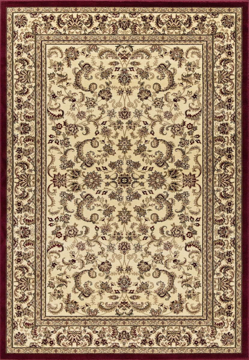 C483.01.cr.7x9 7 X 9 Ft. Classic Eternal Traditional & Oriental Rug, Cream & Red