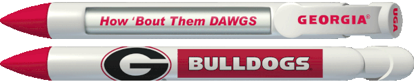 8004 University Of Georgia Bulldogs With Rotating Messages - Pack Of 4