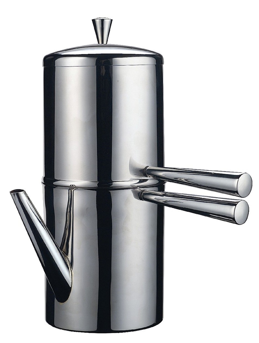 V135-3 Neapolitan Coffee Maker Stainless Steel, Silver - Cup Of 3
