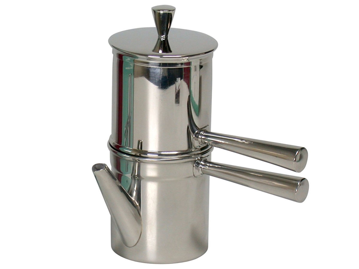 V135-6 Neapolitan Coffee Maker Stainless Steel, Silver - Cup Of 6