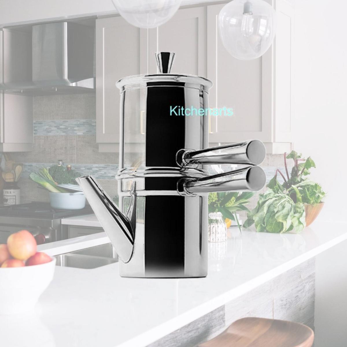 Picture of ILSA V135-9 Stainless Steel Neapolitan Coffee Maker - Cup of 9