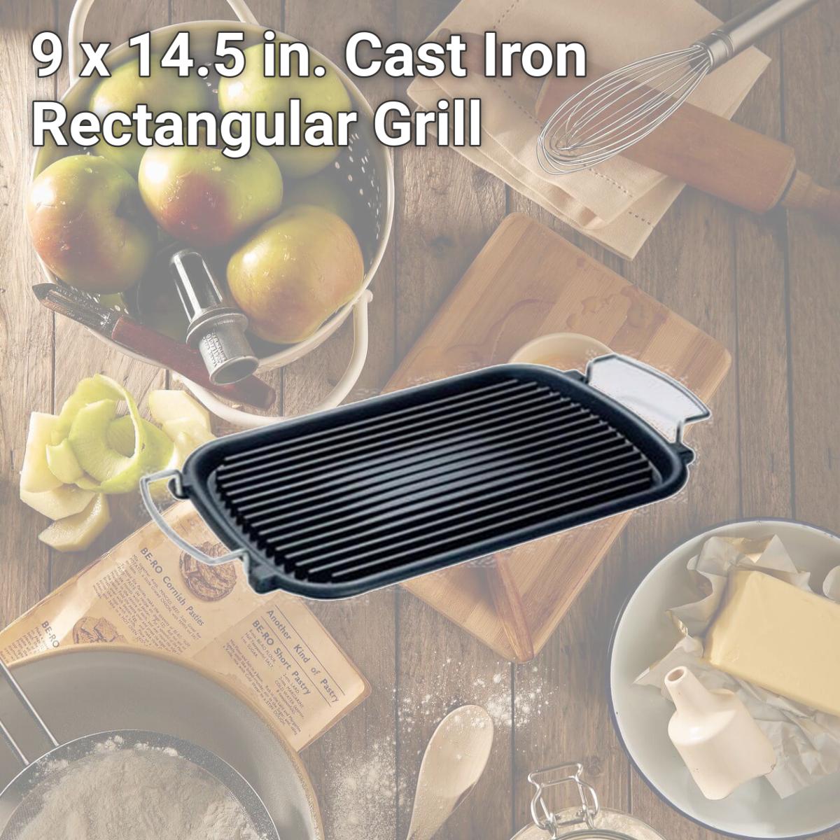 Picture of ILSA V175 9 x 14.5 in. Cast Iron Rectangular Grill
