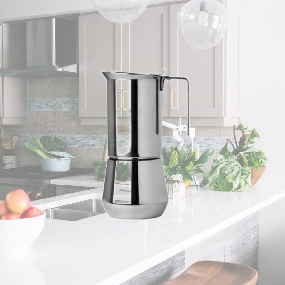 Picture of ILSA V14-1 Turbo Express Stainless Steel Espresso Maker - Meaures 1 Cup