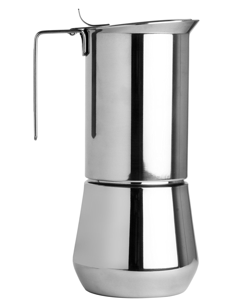 V14-6 Turbo Express Stainless Steel Espresso Maker - Measures 6 Cups