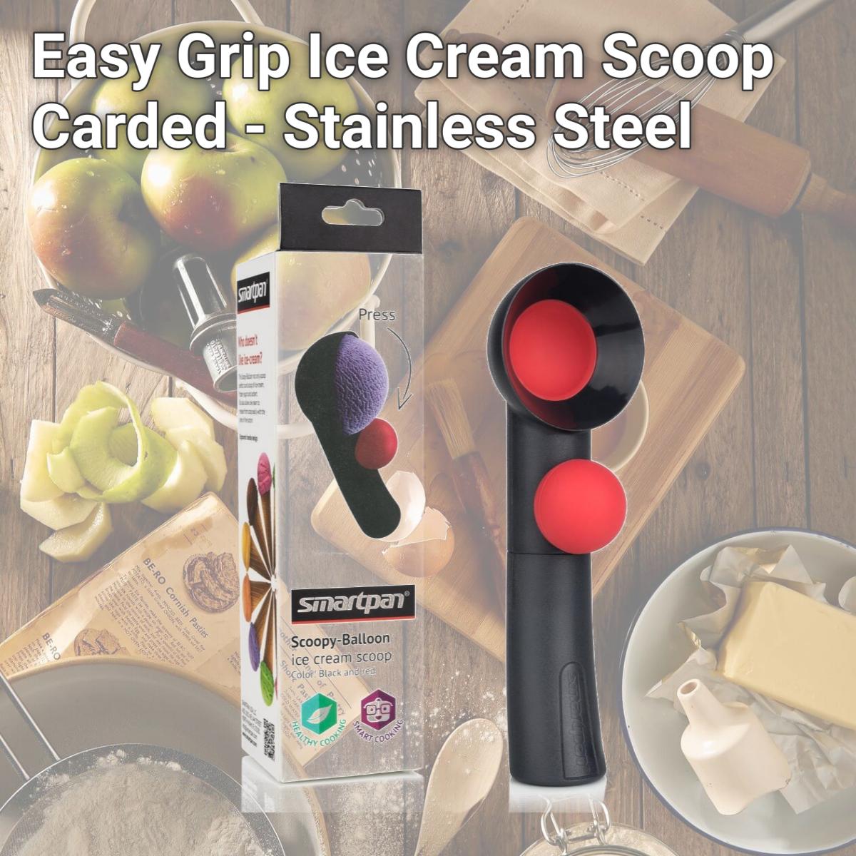 Picture of Ghidini V235 Easy Grip Ice Cream Scoop Carded - Stainless Steel
