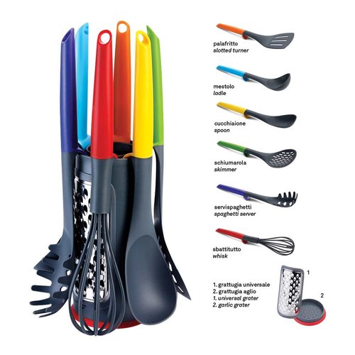 V366 Nylon Tools Set With Grating Stand - Set Of 6