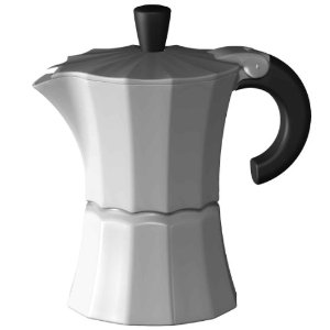 Gnali & Zani V210w-1 Morosina Express Stovetop Espresso Makers - White Measures - 1 Cup