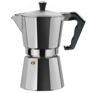 V210-6 Morosina Express Stovetop Espresso Maker, Black - Cup Of 6